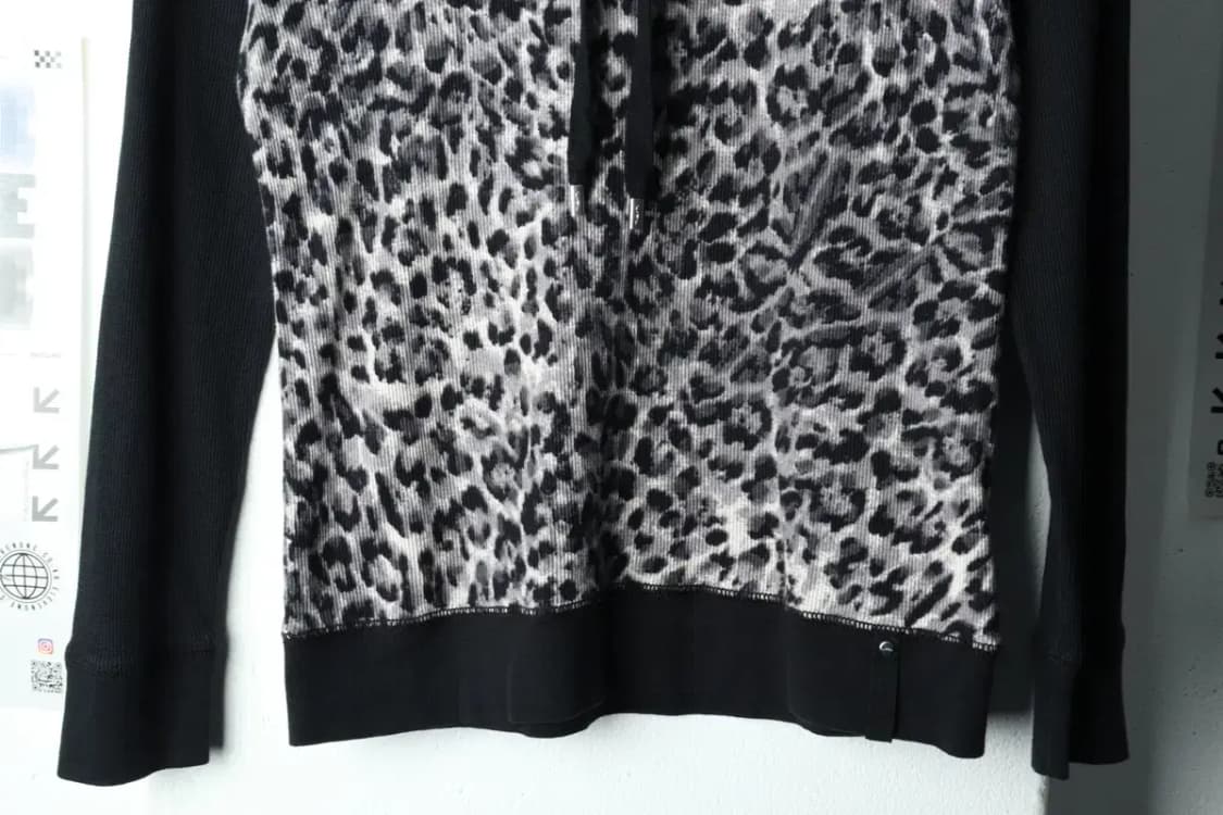 W(M) 폴로 랄프로렌 후드티셔츠 레오파드 와플 블랙-15AE9 상품이미지4