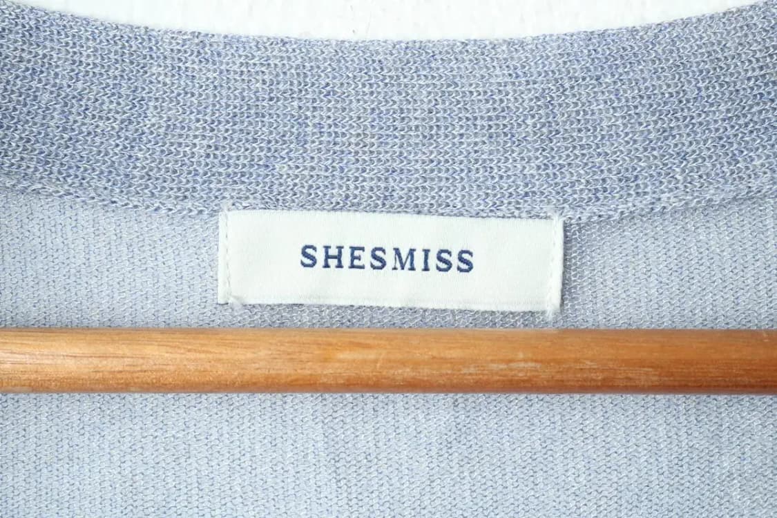 W(S) 브랜드빈티지 니트 가디건 쉬스미스 연블루-15AEB 상품이미지5