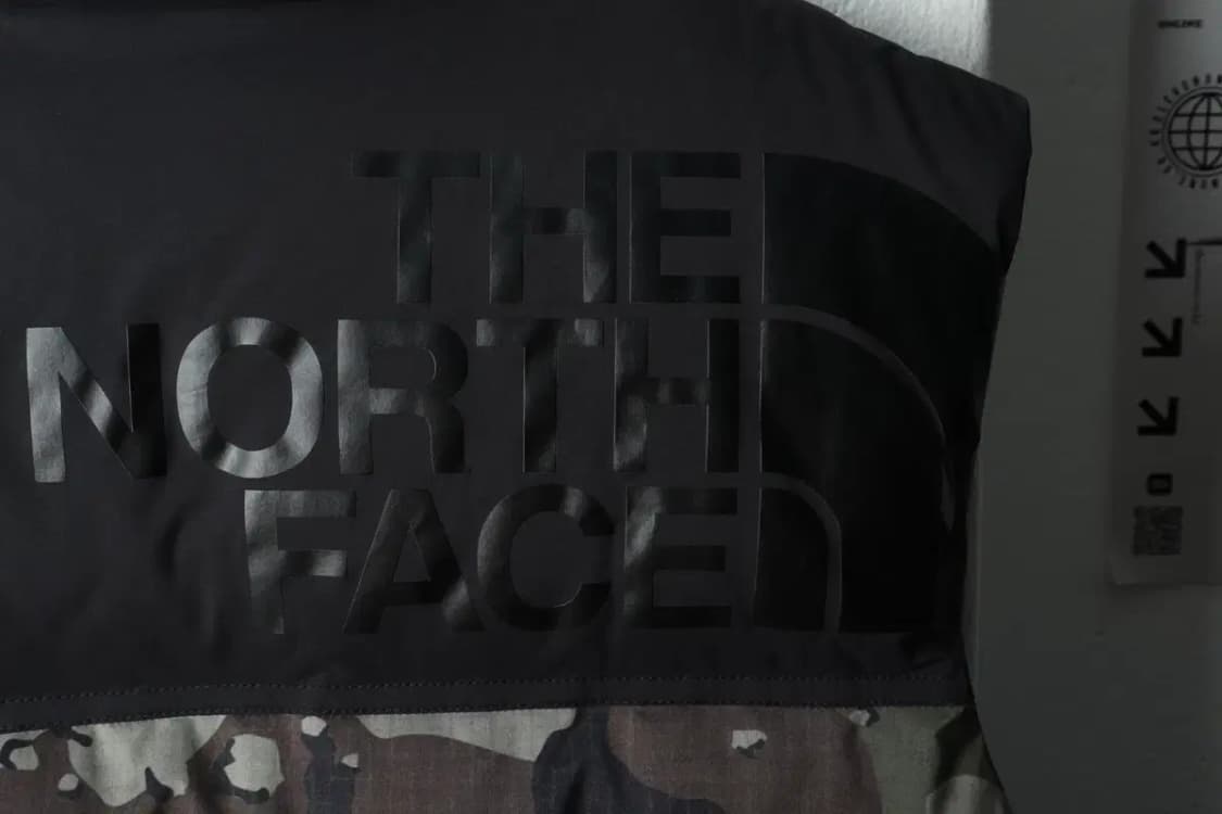 (M-L) 노스페이스 패딩 점퍼자켓 조끼 구스다운 카모 한정-15B1A 상품이미지7