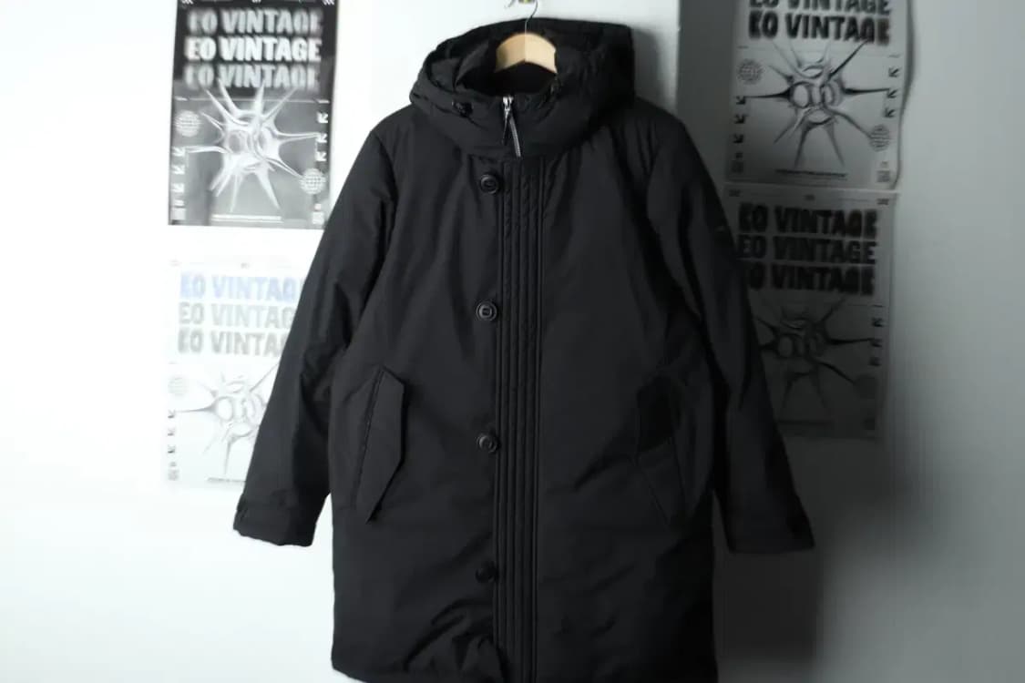 (M) 르까프 패딩 점퍼자켓 카프 덕다운 블랙 롱 오리털-15B1D 상품이미지2