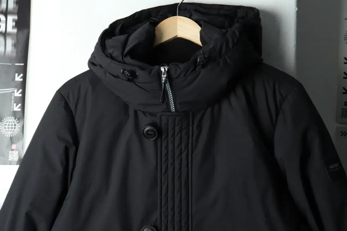 (M) 르까프 패딩 점퍼자켓 카프 덕다운 블랙 롱 오리털-15B1D 상품이미지3