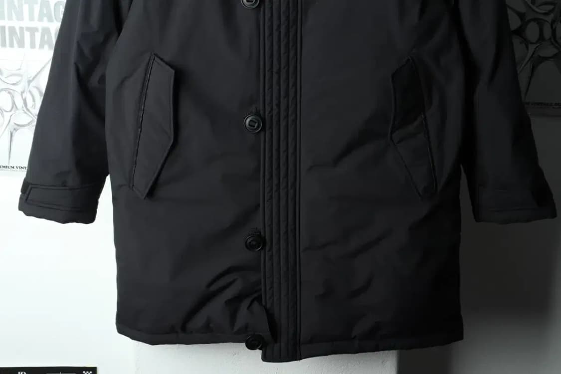 (M) 르까프 패딩 점퍼자켓 카프 덕다운 블랙 롱 오리털-15B1D 상품이미지4