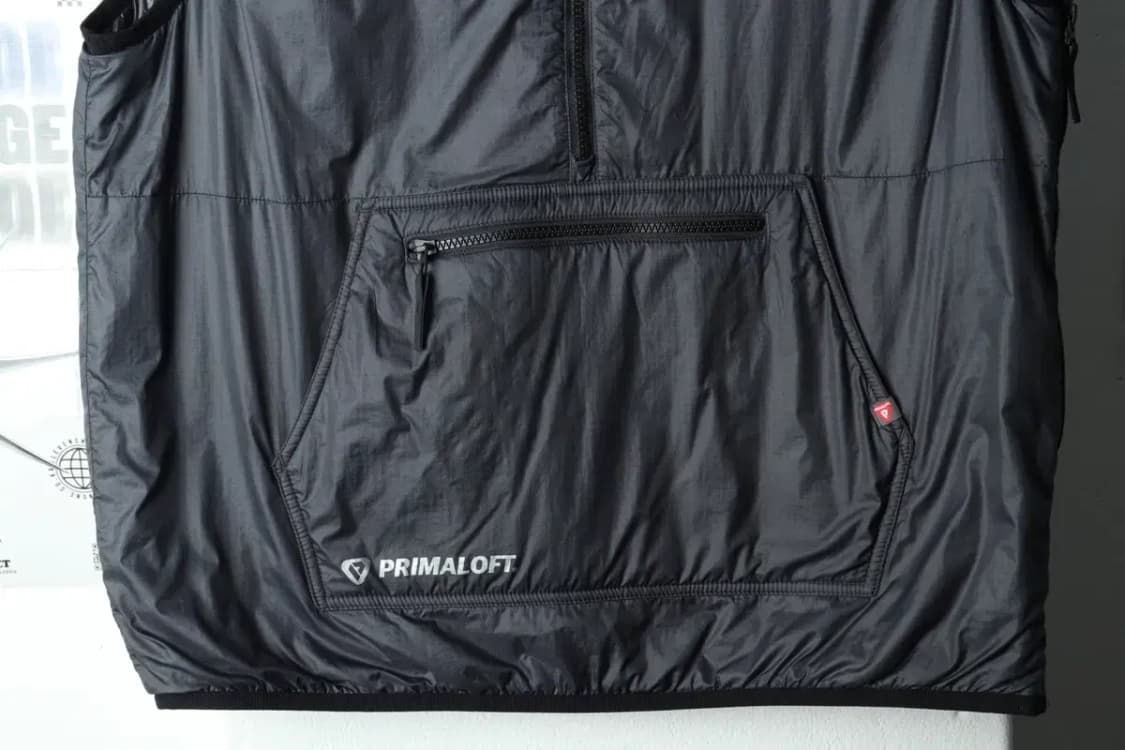 (M-L) 휠라 패딩 점퍼자켓 조끼 아노락 그레이-15B1F 상품이미지4