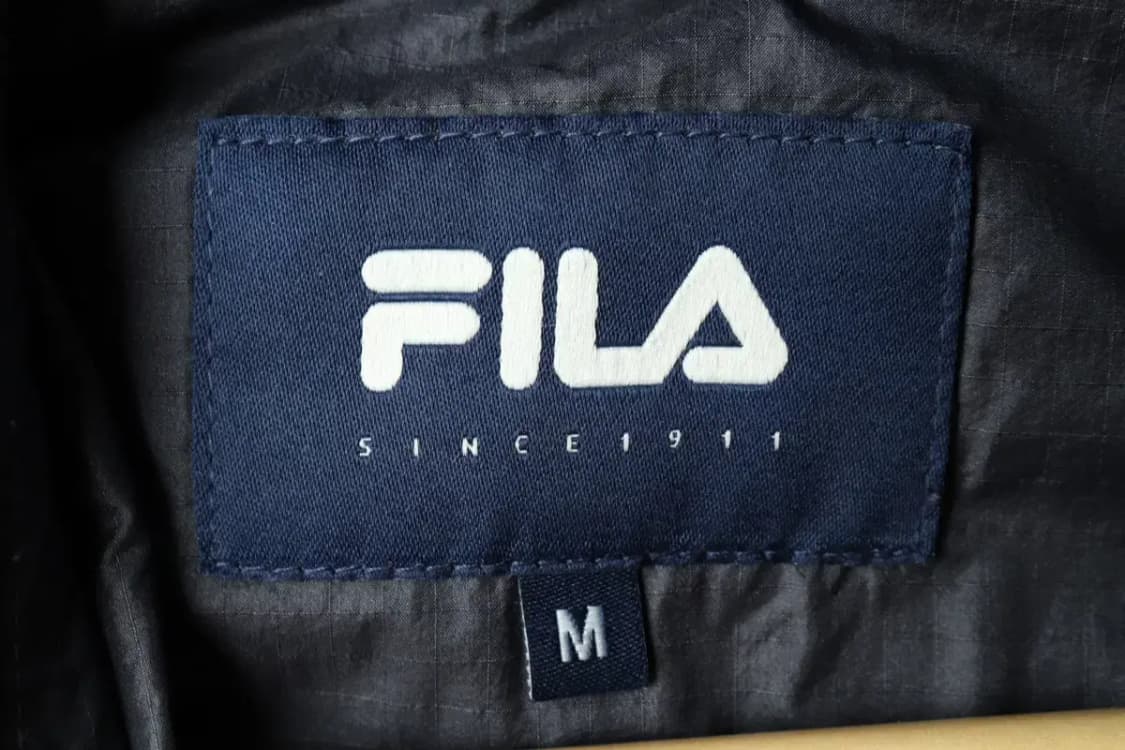 (M-L) 휠라 패딩 점퍼자켓 조끼 아노락 그레이-15B1F 상품이미지8