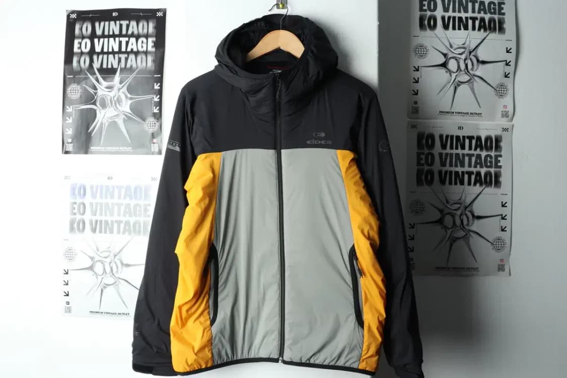 (L) 아이더 패딩 점퍼자켓 경량 블랙 올드스쿨-15B20 상품이미지2