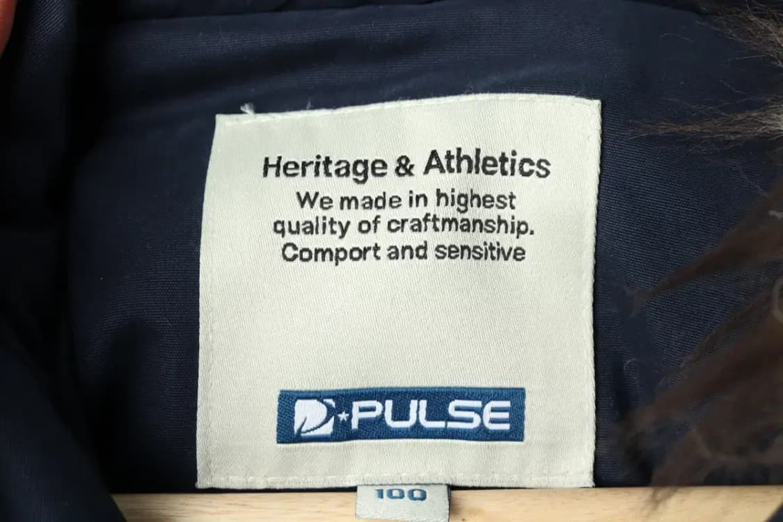 (L) 브랜드빈티지 패딩 점퍼자켓 펄스 덕다운 네이비 야상-15B23 상품이미지7