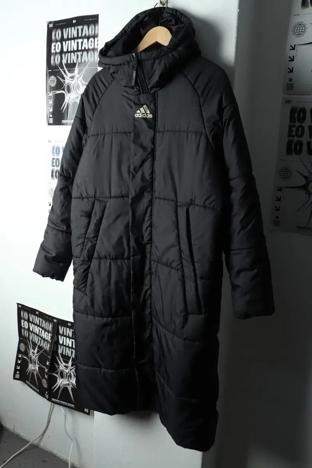 (L-XL) 아디다스 패딩 점퍼자켓 블랙 롱 폴리-15B25 상품이미지1