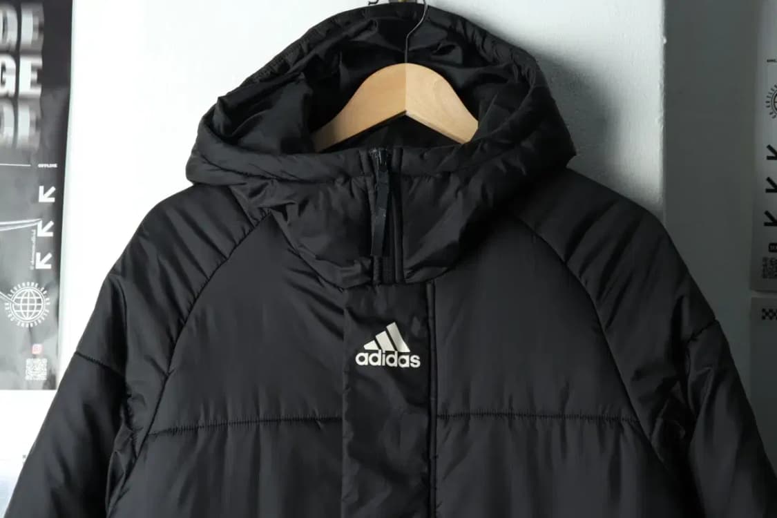 (L-XL) 아디다스 패딩 점퍼자켓 블랙 롱 폴리-15B25 상품이미지3