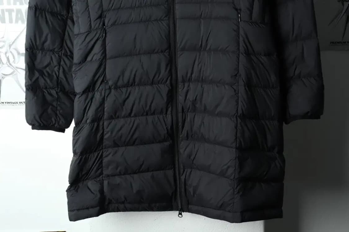 W(L) 카파 패딩 점퍼자켓 경량 롱 블랙 오리털-15B27 상품이미지4