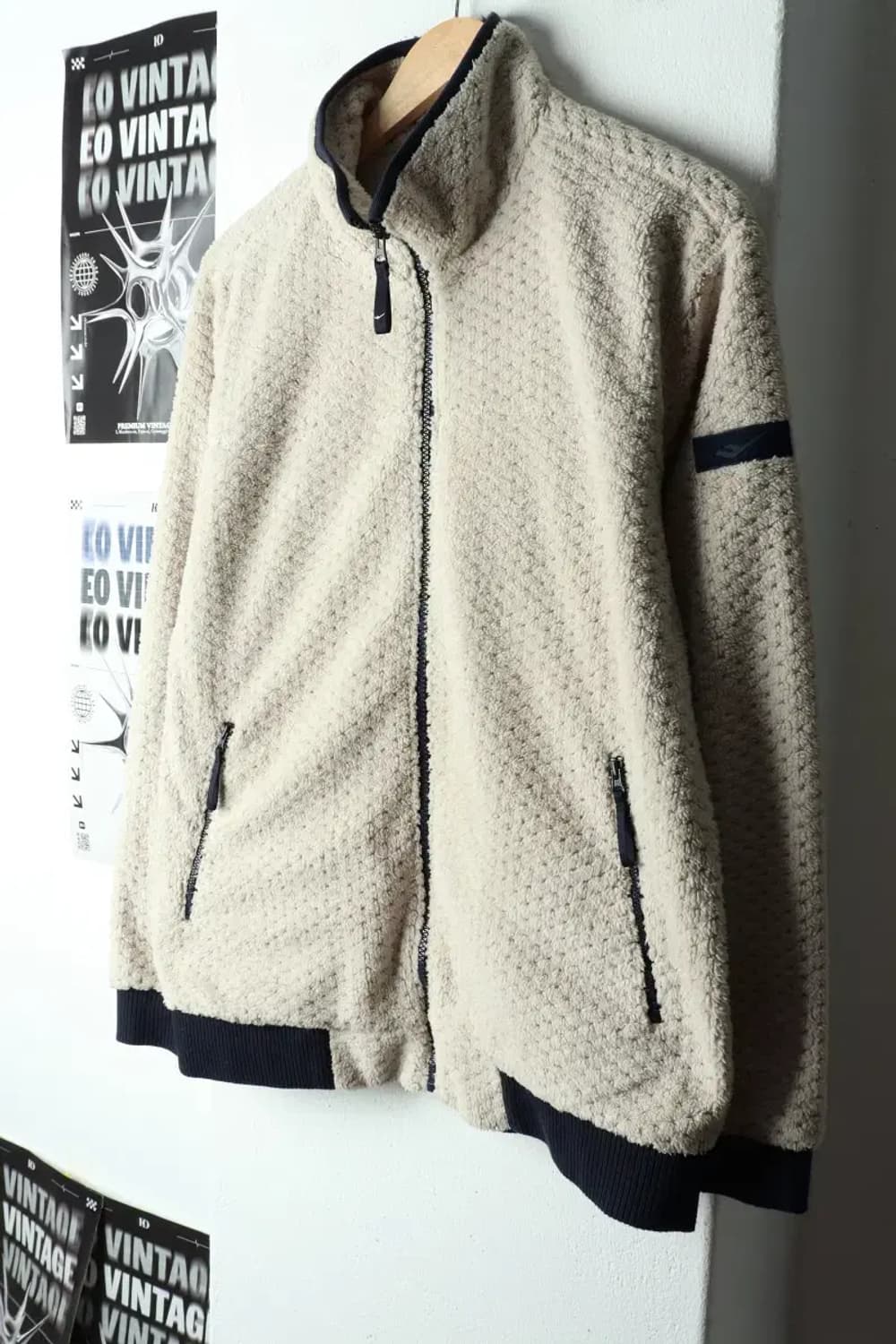 (L-XL) 프로스펙스 집업 바람막이 점퍼자켓 후리스 베이지-15B31 상품이미지1