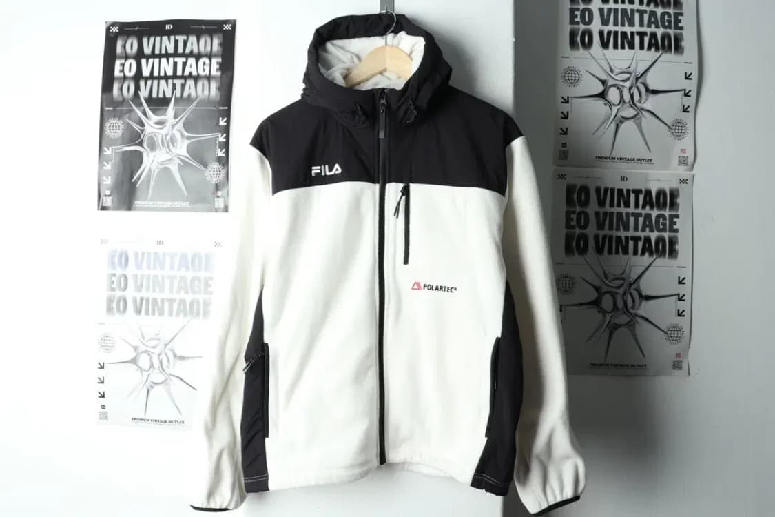 (M-L) 휠라 집업 바람막이 점퍼자켓 후리스 후드 범고래-15B33 상품이미지2