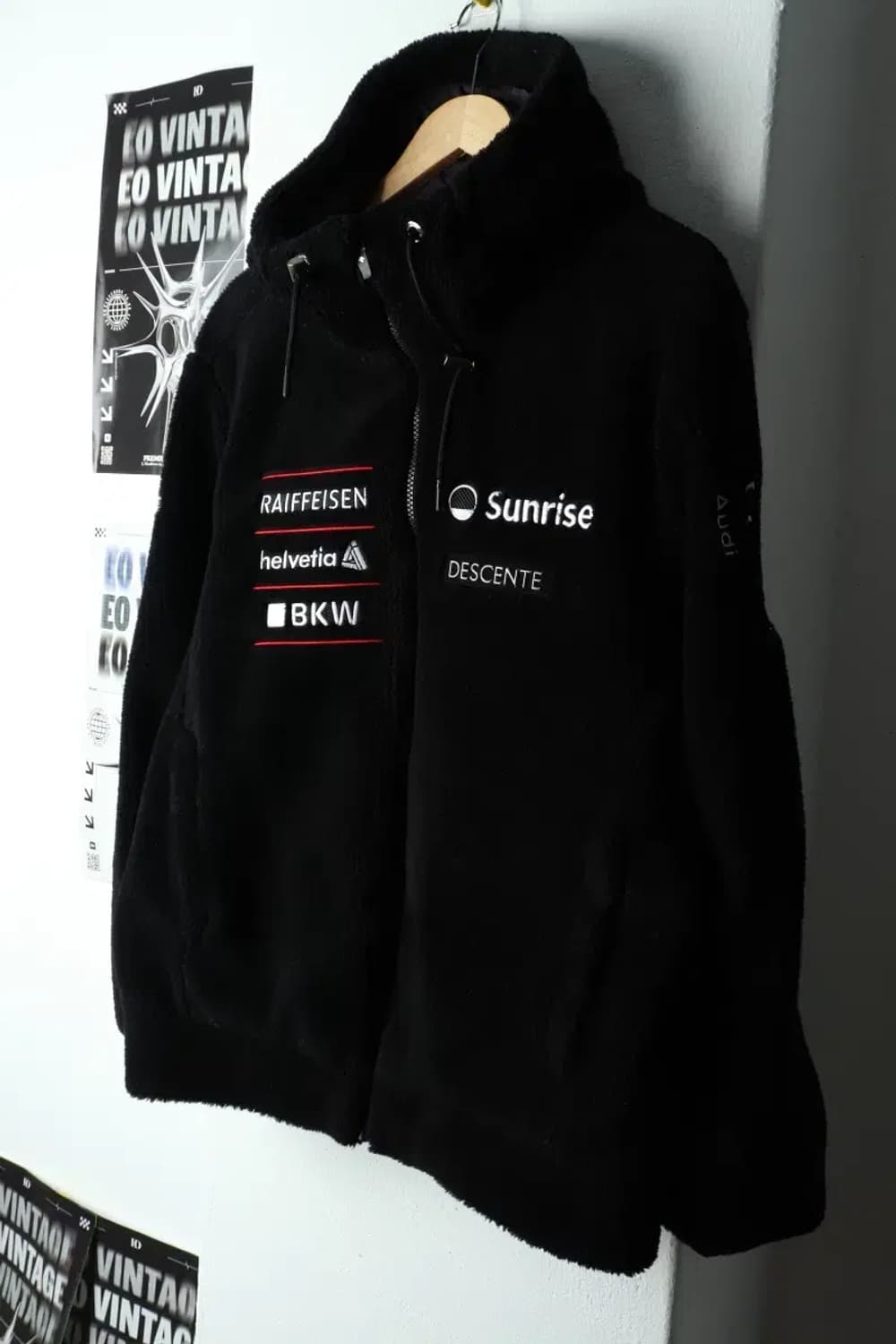 (M-L) 데상트 집업 바람막이 점퍼자켓 스위스 아우디 후리-15B34 상품이미지1