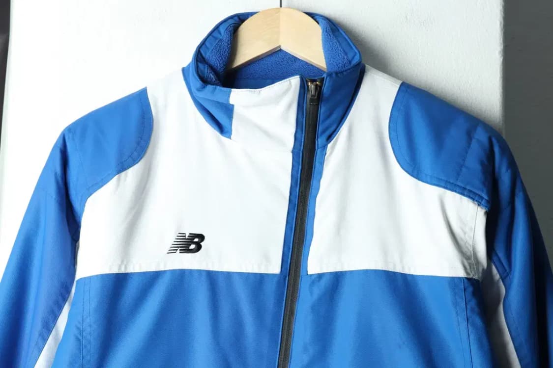 (M) 뉴발란스 집업 바람막이 점퍼자켓 블루 누빔 올드스쿨-15B35 상품이미지4