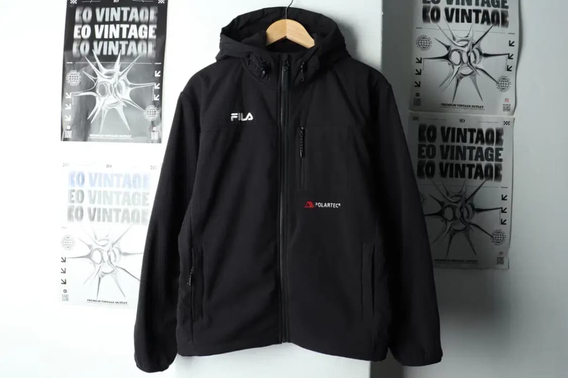 (M) 휠라 집업 바람막이 점퍼자켓 후리스 후드 폴라텍-15B36 상품이미지2