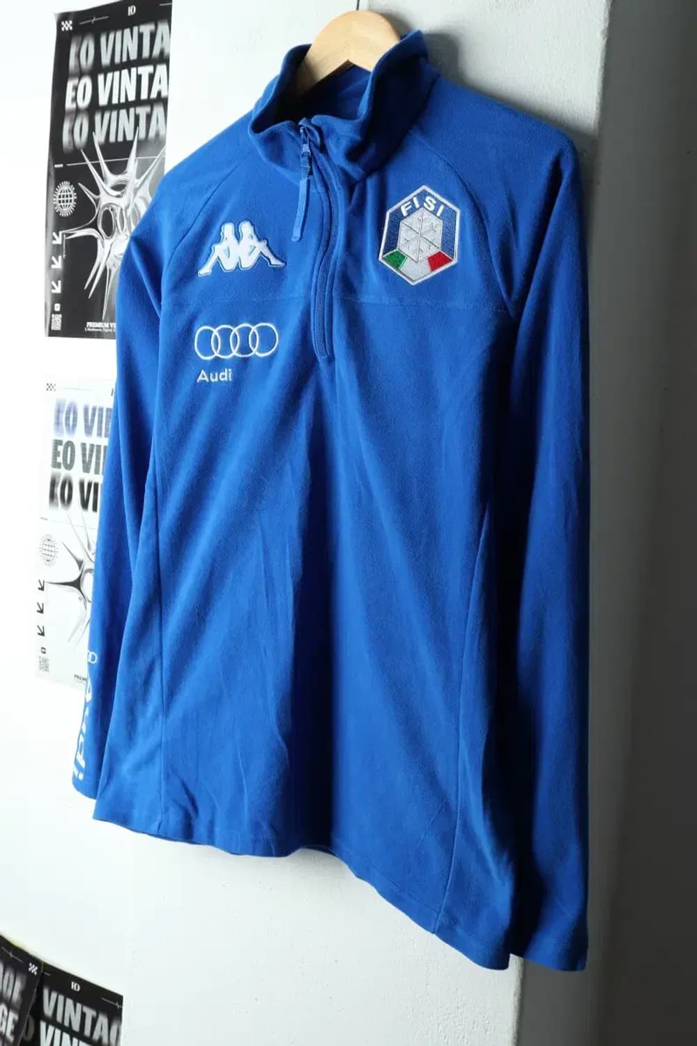 (L-XL) 카파 카라 긴팔티셔츠 후리스 이탈리아 스키팀-15B38 상품이미지1