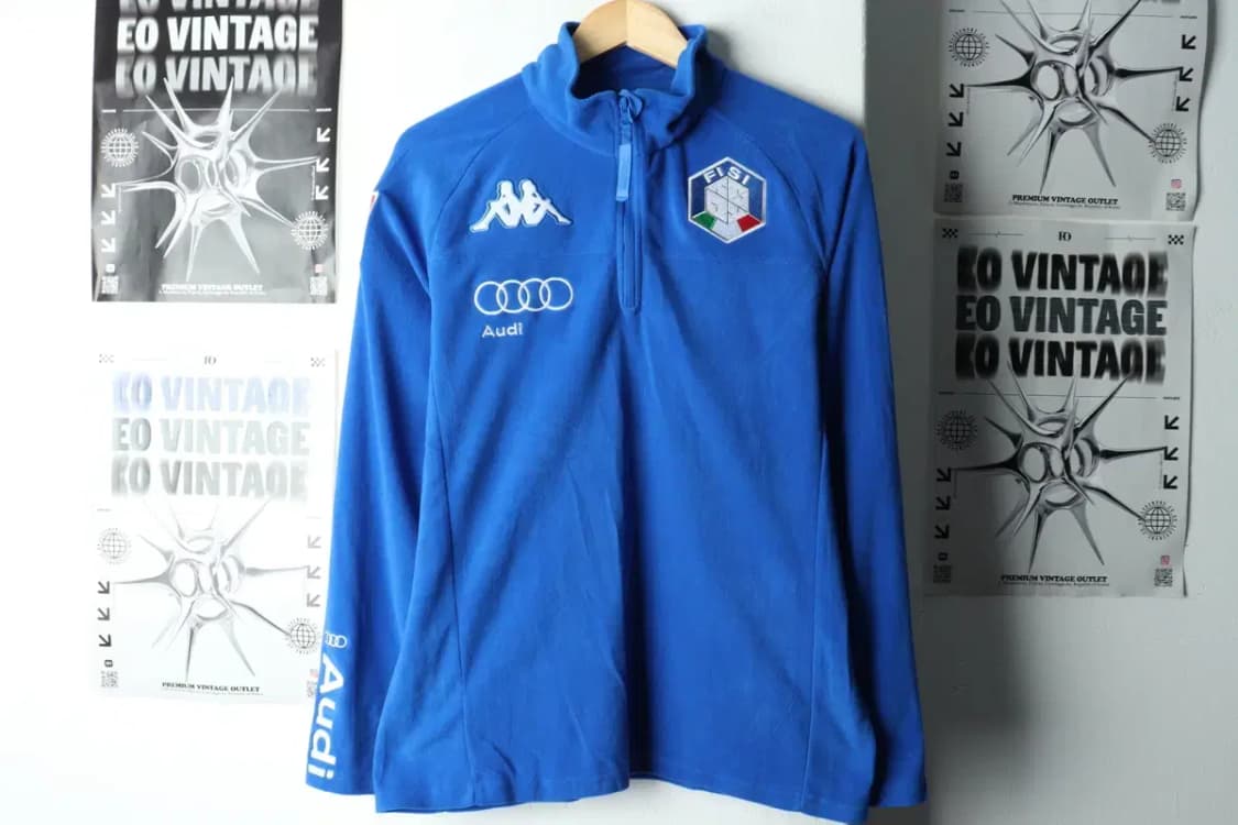 (L-XL) 카파 카라 긴팔티셔츠 후리스 이탈리아 스키팀-15B38 상품이미지2