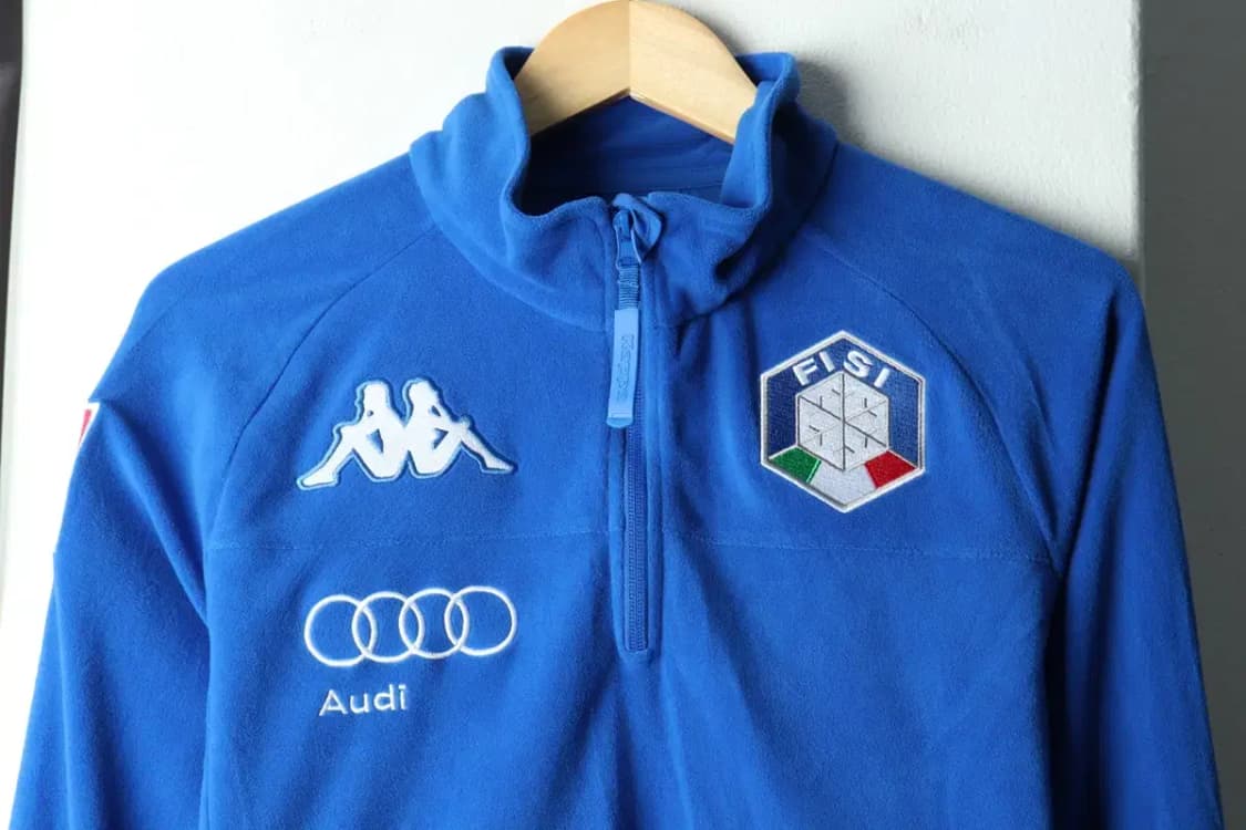 (L-XL) 카파 카라 긴팔티셔츠 후리스 이탈리아 스키팀-15B38 상품이미지3