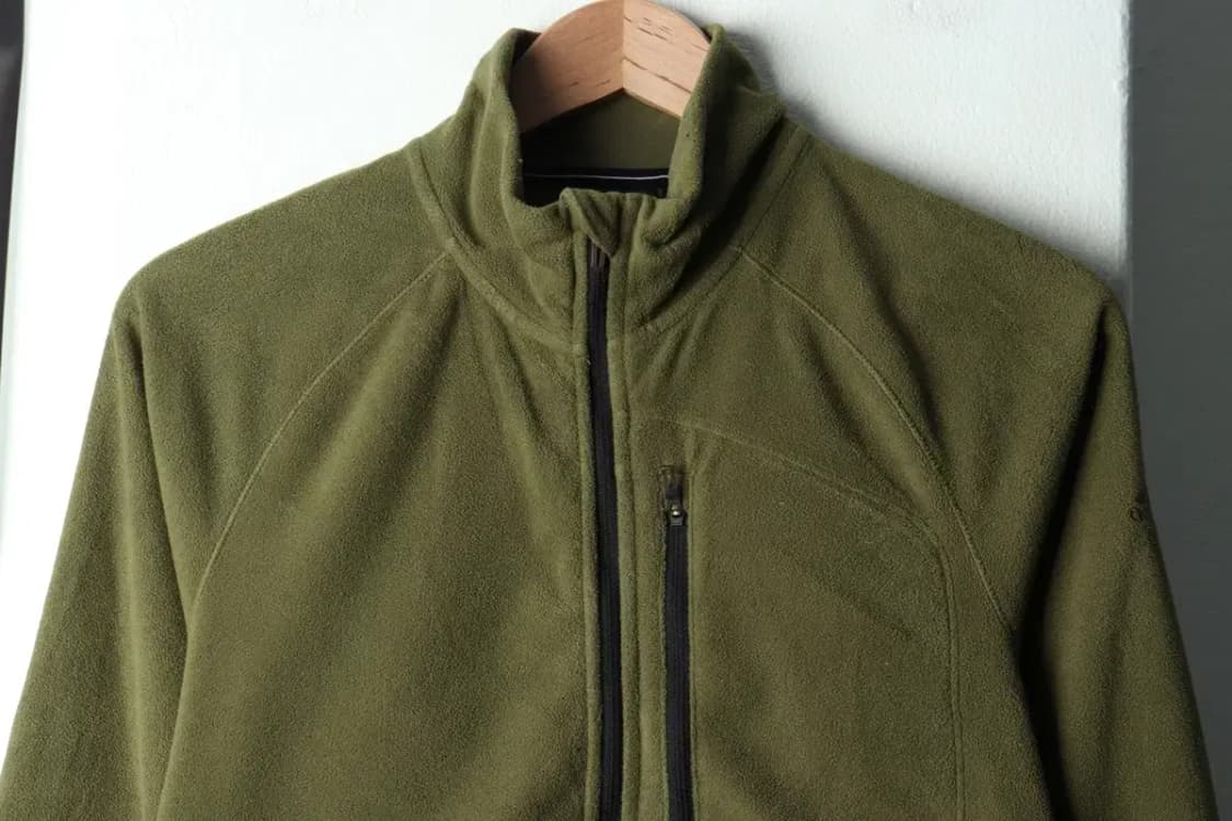 (L) 아디다스 카라 긴팔티셔츠 후리스 반집업 카키-15B39 상품이미지3