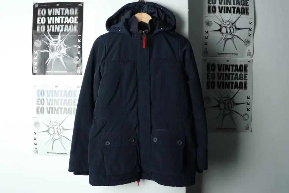 W(S-M) 타미힐피거 패딩 점퍼자켓 네이비 올드스쿨 기본핏-15B9B 상품이미지2