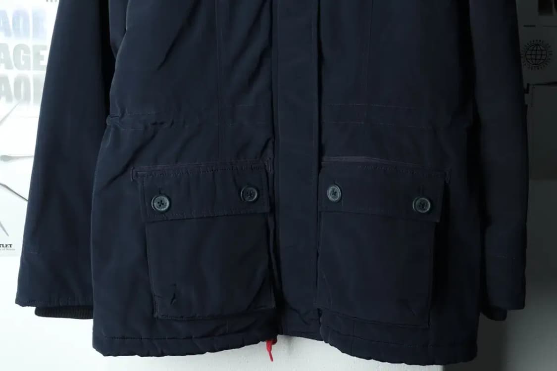 W(S-M) 타미힐피거 패딩 점퍼자켓 네이비 올드스쿨 기본핏-15B9B 상품이미지4