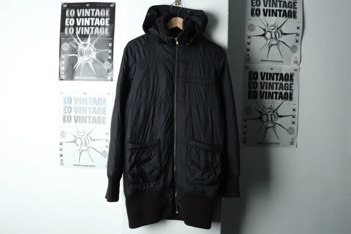 W(M) 반스 패딩 점퍼자켓 블랙 롱 올드스쿨-15B9F 상품이미지2