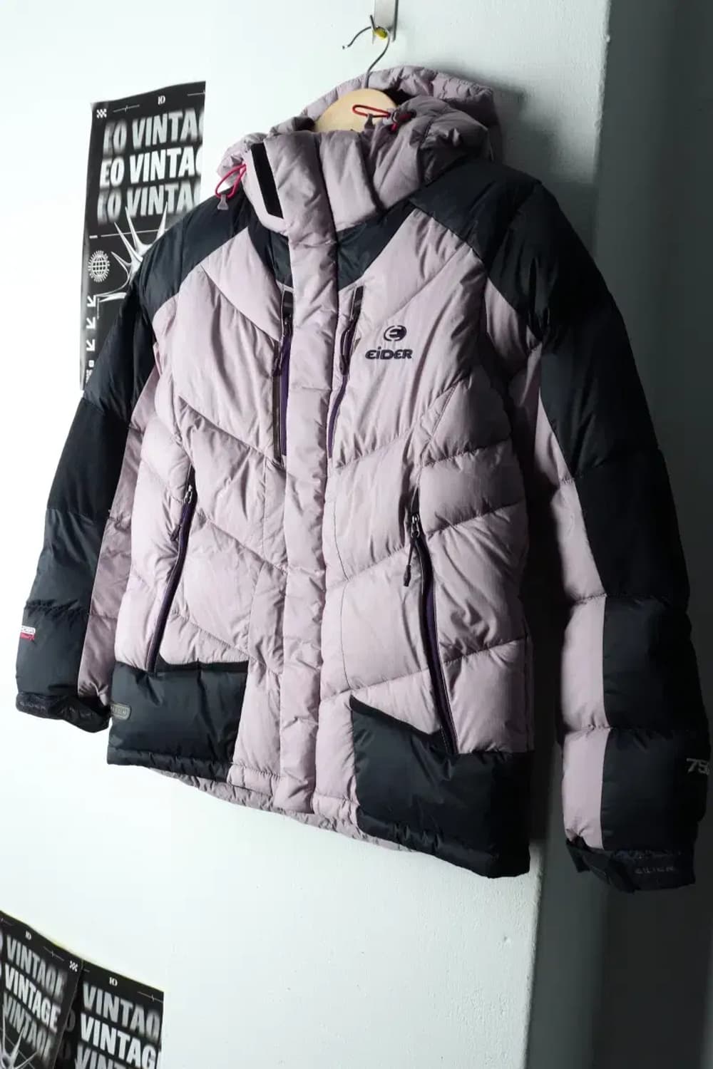 W(M-L) 아이더 패딩 점퍼자켓 구스다운 라벤더 키치 대장급-15BA1 상품이미지1