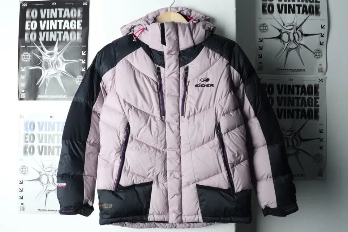 W(M-L) 아이더 패딩 점퍼자켓 구스다운 라벤더 키치 대장급-15BA1 상품이미지3