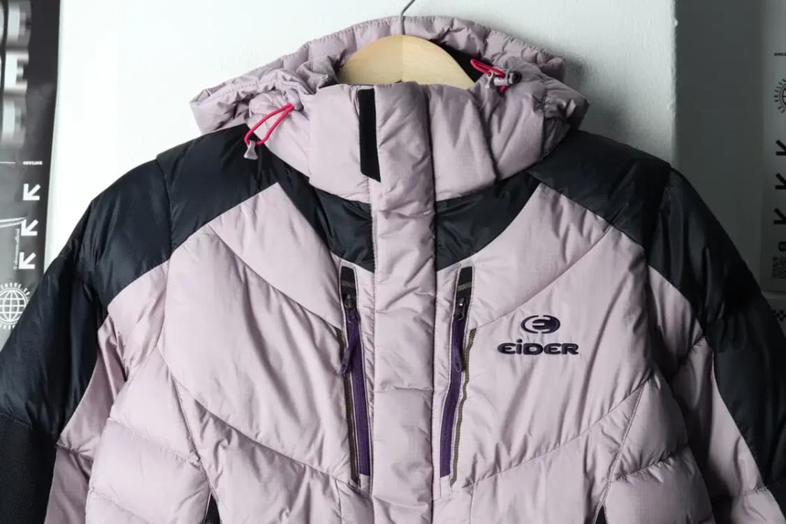 W(M-L) 아이더 패딩 점퍼자켓 구스다운 라벤더 키치 대장급-15BA1 상품이미지4