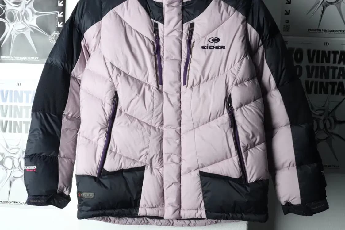 W(M-L) 아이더 패딩 점퍼자켓 구스다운 라벤더 키치 대장급-15BA1 상품이미지5