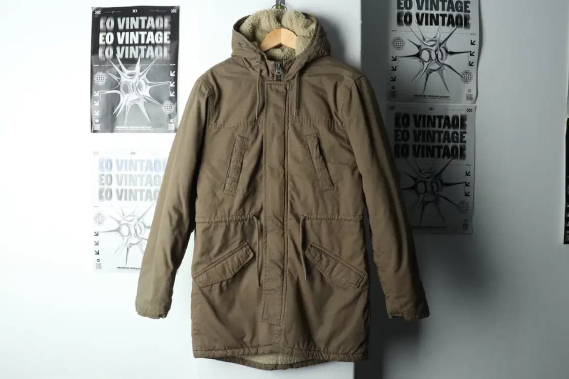 (M) 브랜드빈티지 패딩 점퍼자켓 야상 기모 양털 개파카-15BA3 상품이미지2