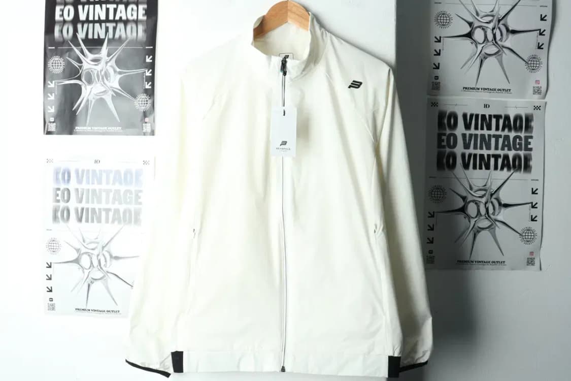 (L) 빈폴 집업 바람막이 점퍼자켓 새상품 기능성 화이트-15BA8 상품이미지2
