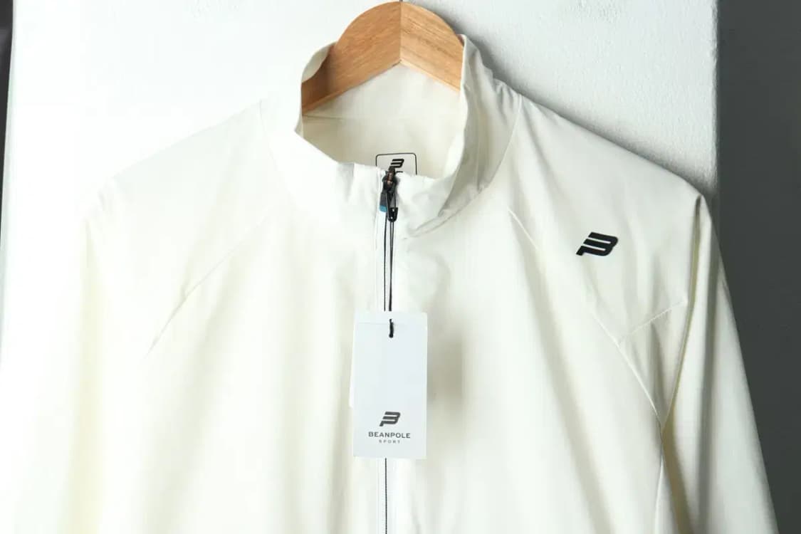 (L) 빈폴 집업 바람막이 점퍼자켓 새상품 기능성 화이트-15BA8 상품이미지3