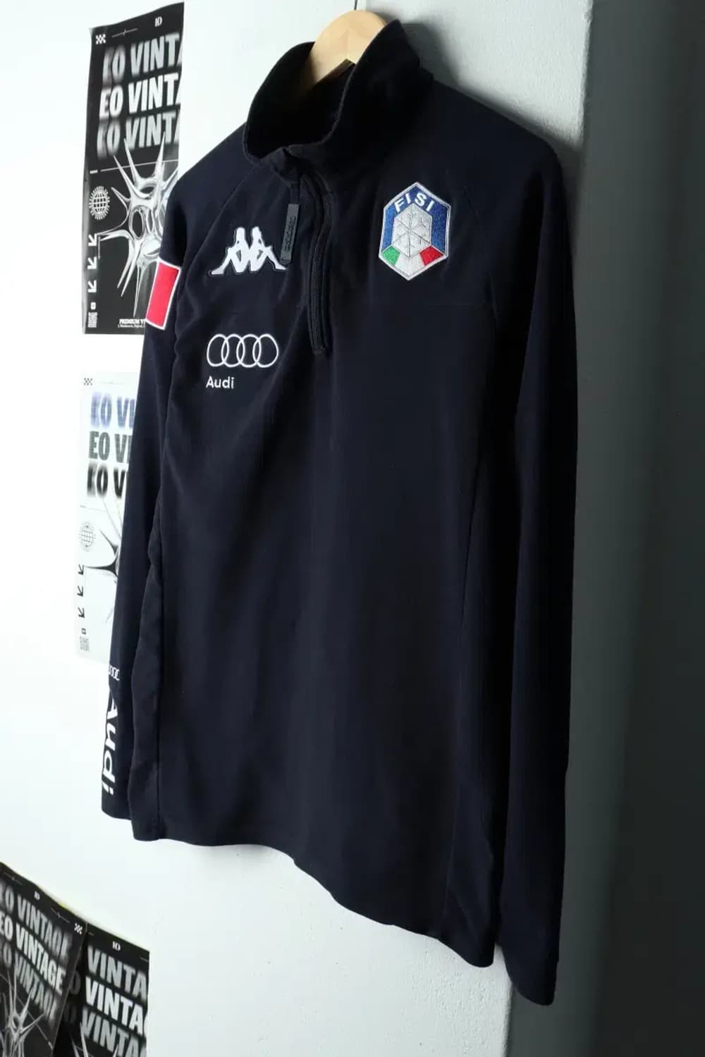 (L) 카파 카라 긴팔티셔츠 후리스 기모 이탈리아 스키팀-15BAB 상품이미지1