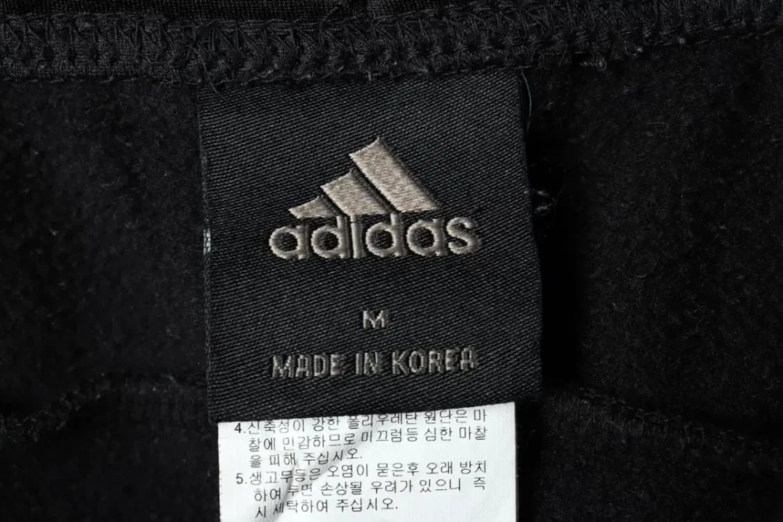 (M) 아디다스 트레이닝복 바지 블랙 삼선 기모-21CF 상품이미지7