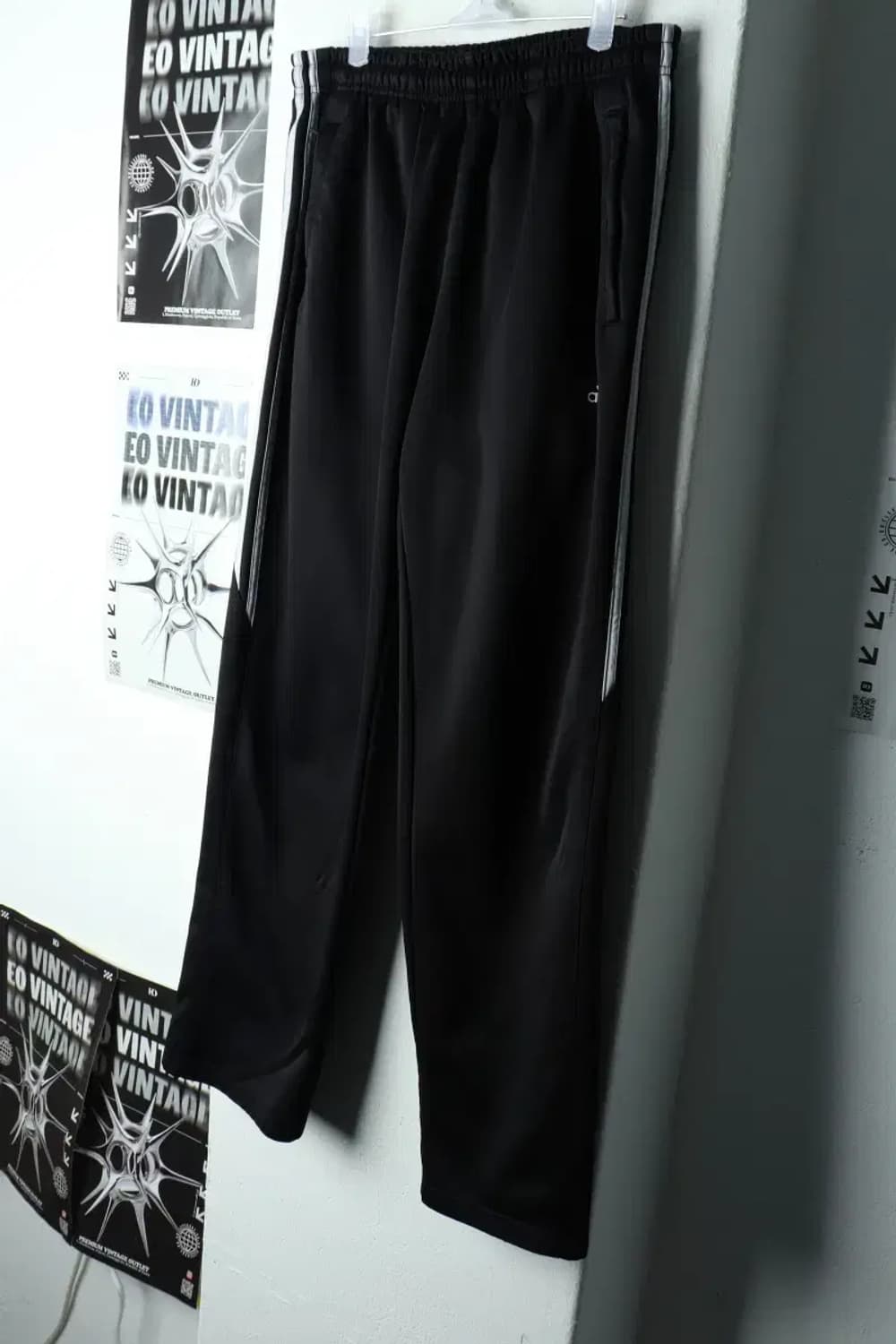 (2XL) 아디다스 트레이닝복 바지 빅사이즈 블랙 삼선 기모-21D0 상품이미지1