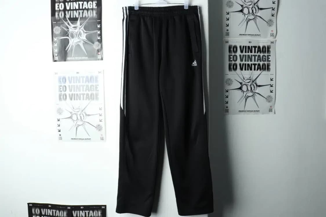 (2XL) 아디다스 트레이닝복 바지 빅사이즈 블랙 삼선 기모-21D0 상품이미지2