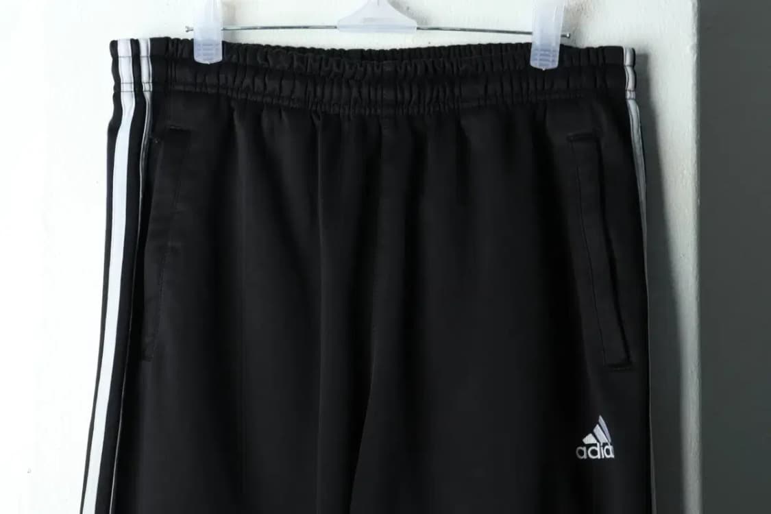 (2XL) 아디다스 트레이닝복 바지 빅사이즈 블랙 삼선 기모-21D0 상품이미지3