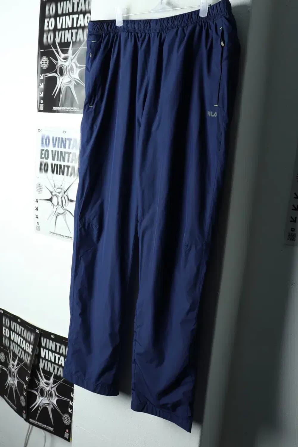 (L-XL) 휠라 트레이닝복 바지 패딩 땀복 네이비-21DD 상품이미지1