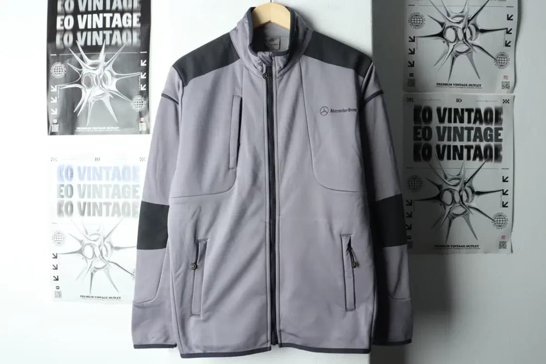 (L-XL) 브랜드빈티지 집업 바람막이 점퍼자켓 메르세데스-15B46 상품이미지2