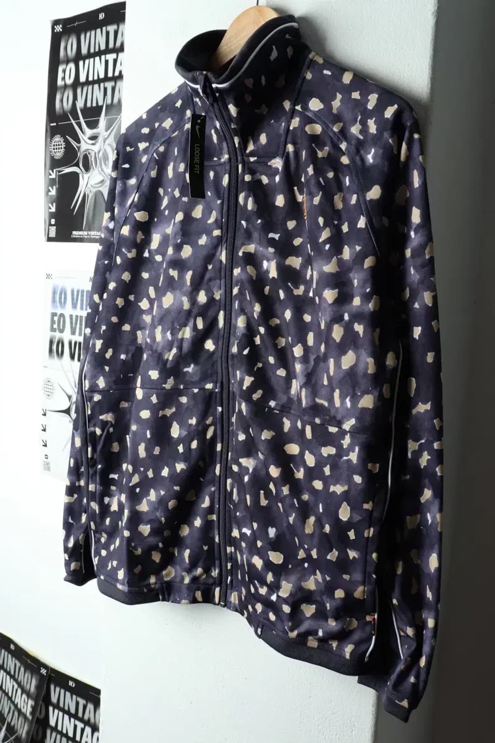 (L) 나이키 집업 바람막이 점퍼자켓 새상품 퍼플 유니크-15B47 상품이미지1