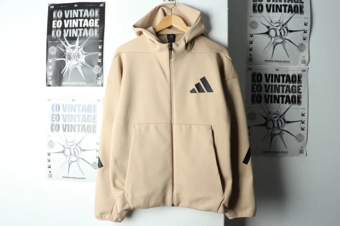 (L) 아디다스 후드집업 새상품 기능성 베이지-15B48 상품이미지2