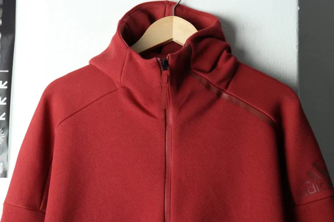 (L) 아디다스 후드집업 새상품 버건디 올드스쿨-15B49 상품이미지3