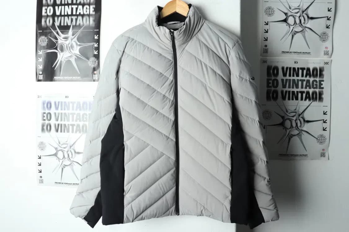 (L) 프로스펙스 패딩 점퍼자켓 덕다운 그레이 경량 오리털-15B50 상품이미지2