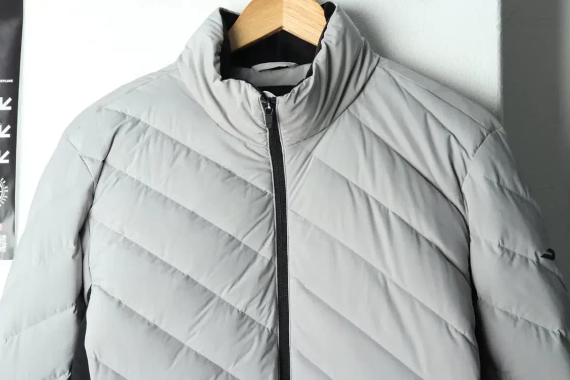 (L) 프로스펙스 패딩 점퍼자켓 덕다운 그레이 경량 오리털-15B50 상품이미지3