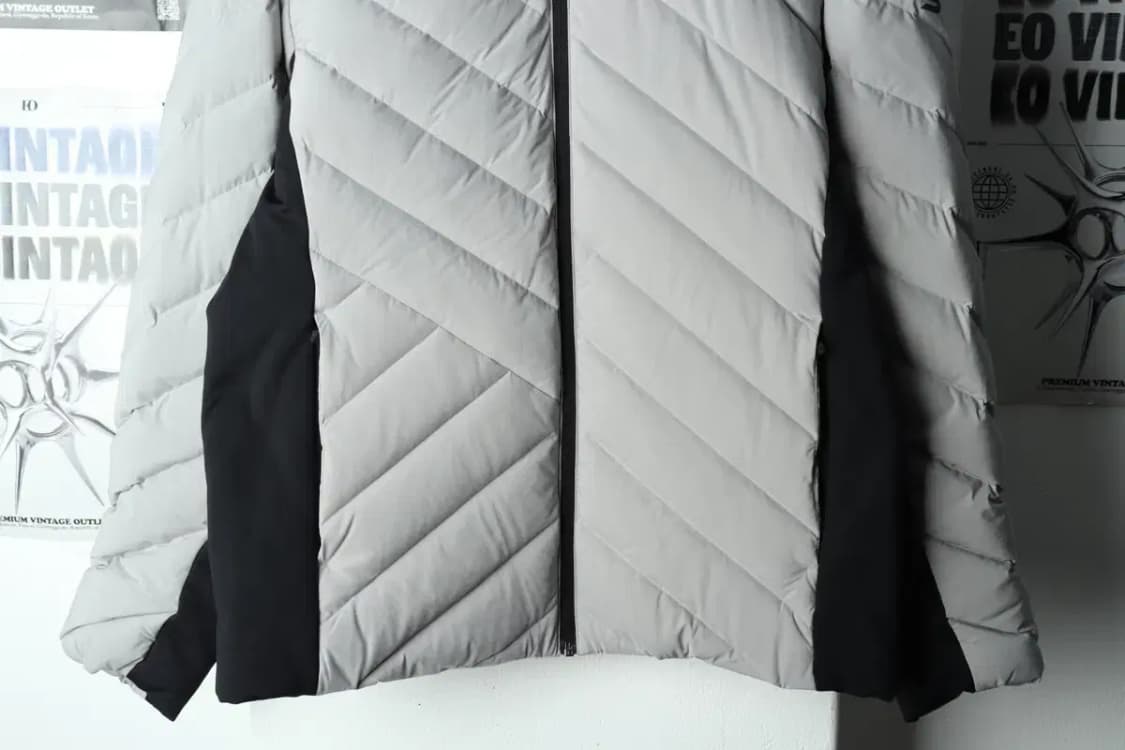 (L) 프로스펙스 패딩 점퍼자켓 덕다운 그레이 경량 오리털-15B50 상품이미지4