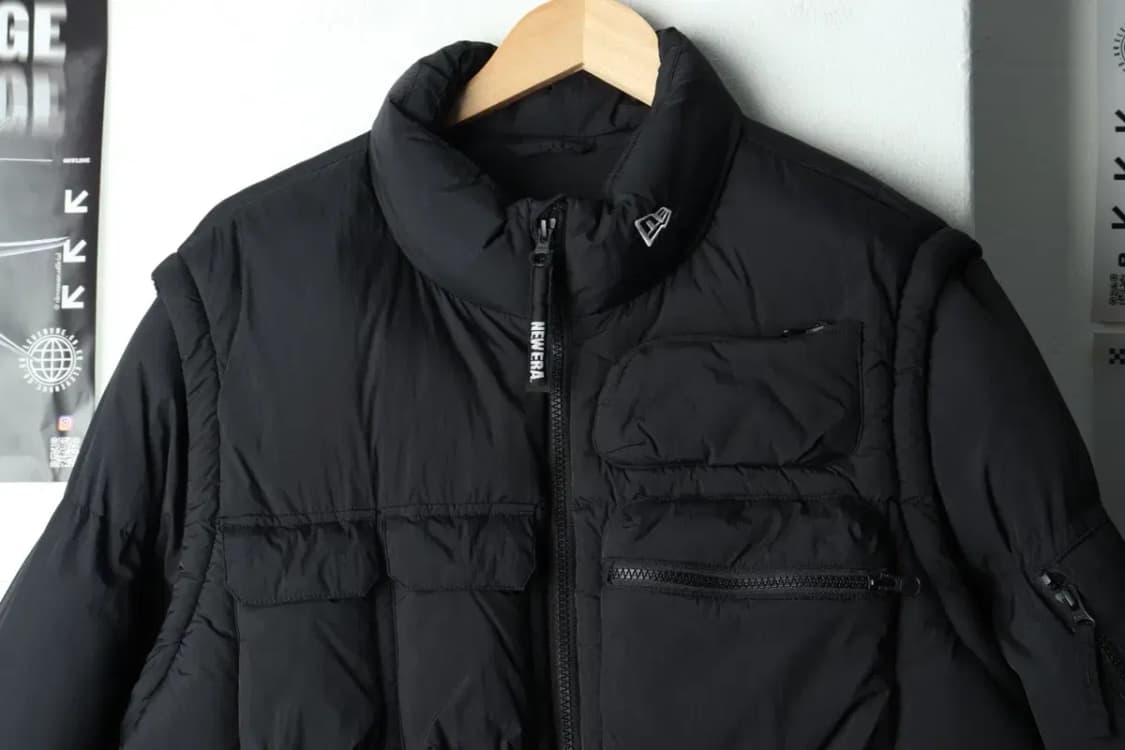 (M) 뉴에라 패딩 점퍼자켓 테크웨어 블랙 한정판 분리가능-15B51 상품이미지3