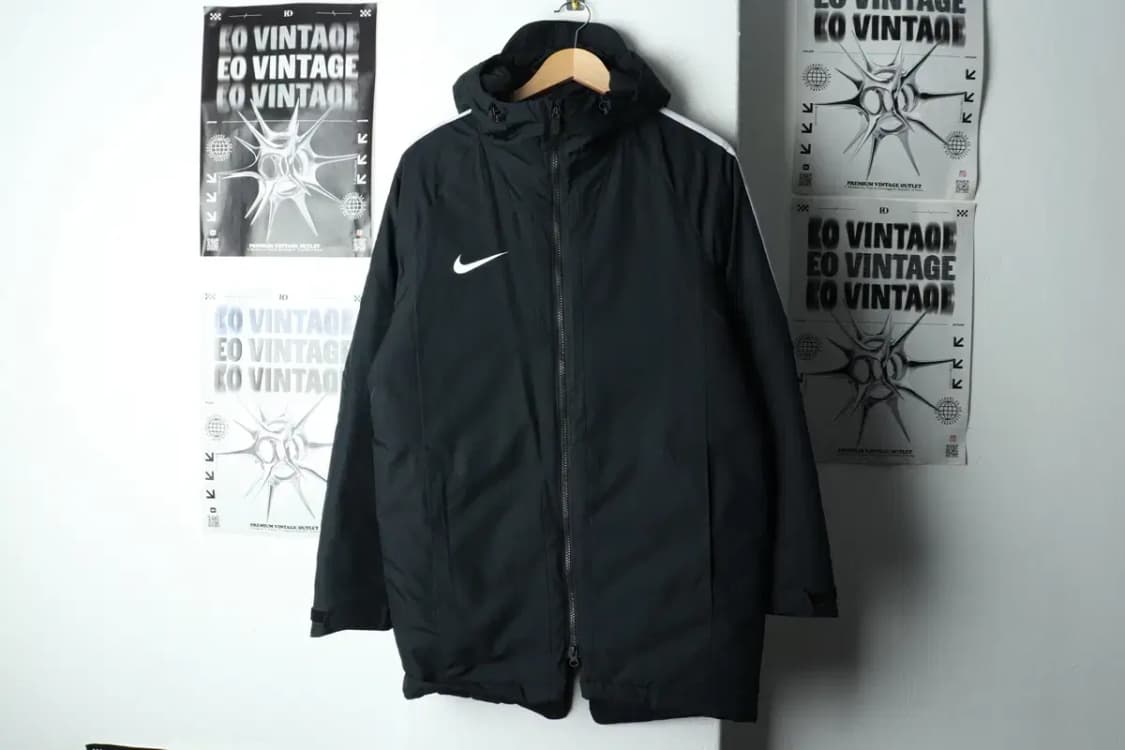 (M-L) 나이키 패딩 점퍼자켓 블랙 롱 올드스쿨 범고래 돕바-15B52 상품이미지2