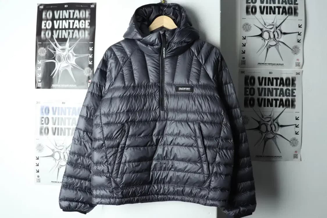 (S-M) 휠라 패딩 점퍼자켓 구스다운 아노락 경량 거위털-15B55 상품이미지2