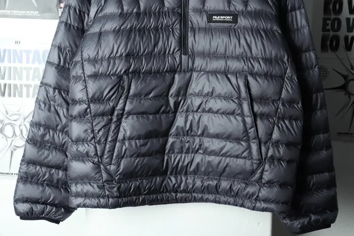 (S-M) 휠라 패딩 점퍼자켓 구스다운 아노락 경량 거위털-15B55 상품이미지4