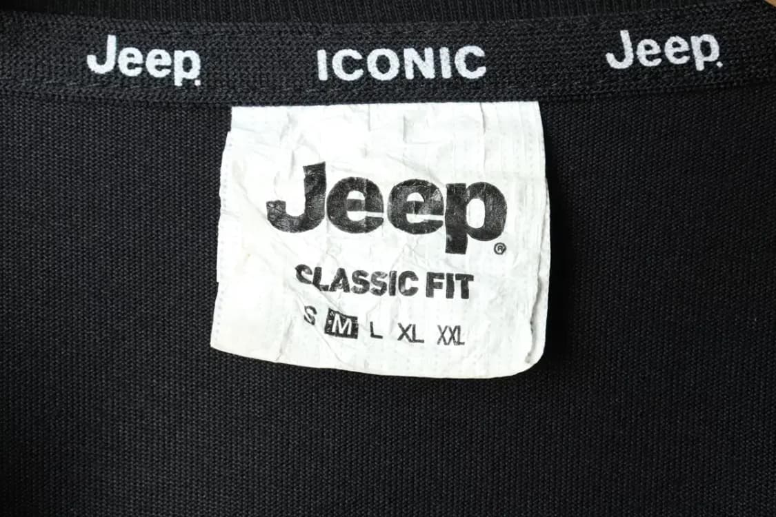 (M) 지프 긴팔티셔츠 블랙 로고-15B57 상품이미지10